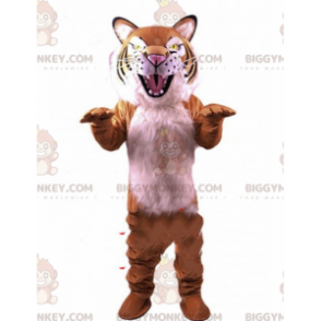 Traje de mascote BIGGYMONKEY™ muito realista, tigre de