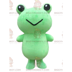 Big Green Frog BIGGYMONKEY™ Mascot Costume, Grodadräkt -