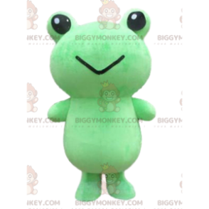 Big Green Frog BIGGYMONKEY™ Mascot Costume, Grodadräkt -