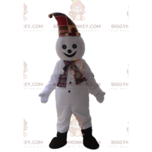 Στολή μασκότ Snowman BIGGYMONKEY™, Στολή Χαμογελαστή -
