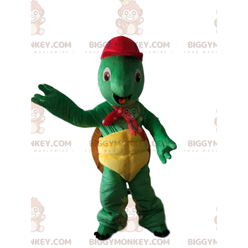 Fato de mascote BIGGYMONKEY™ da Tartaruga Verde Famosa de