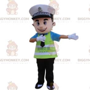 Traje de mascota de policía BIGGYMONKEY™, traje de ASVP