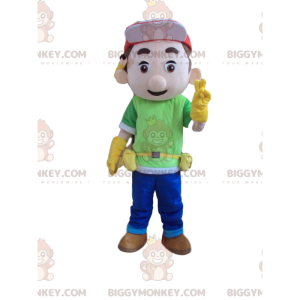 BIGGYMONKEY™ costume da mascotte di lavoratore, tuttofare