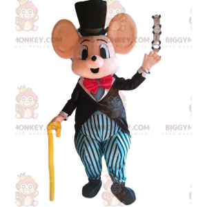 Costume de mascotte BIGGYMONKEY™ de souris élégante, costume de