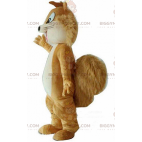 Costume de mascotte BIGGYMONKEY™ d'écureuil marron bicolore