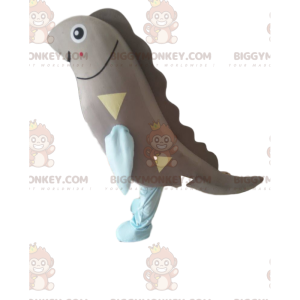 Kostým maskota Sardinky BIGGYMONKEY™, kostým šedé ryby, obr –