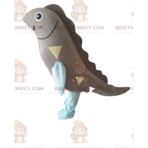 Sardine BIGGYMONKEY™ mascot costume, gray fish costume, giant –