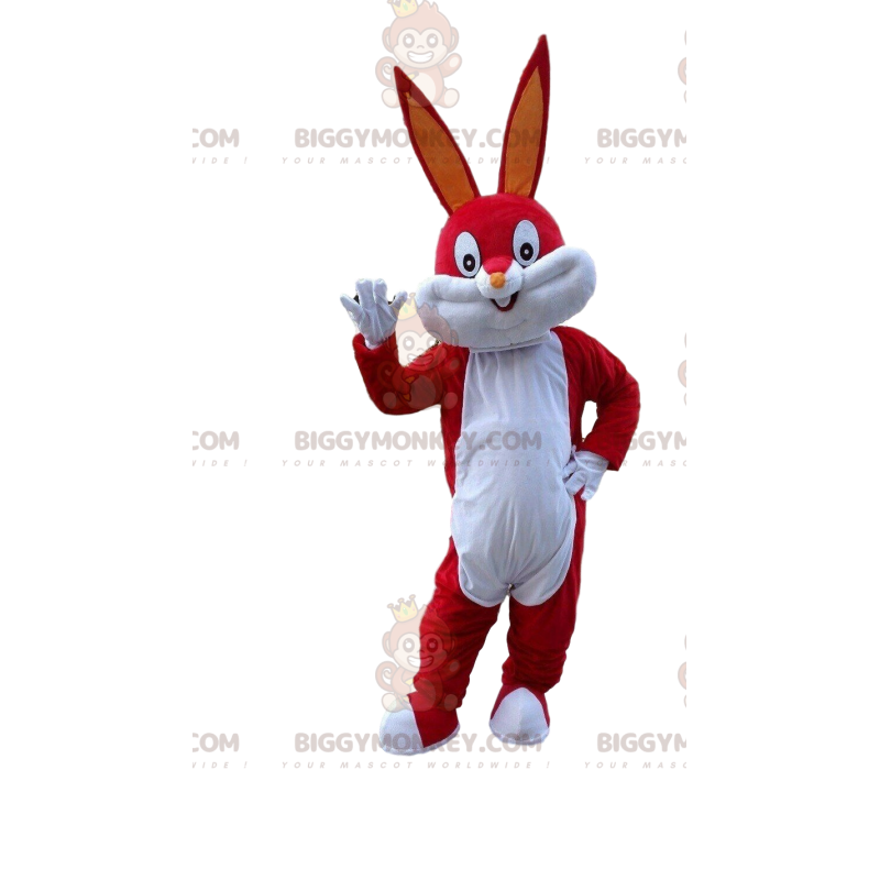 BIGGYMONKEY™ maskotkostume Red Bugs Bunny, Looney Tunes Famous