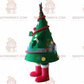 Árbol de Navidad verde decorado Disfraz de mascota