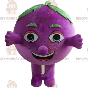 Στολή μασκότ Grape BIGGYMONKEY™, γιγάντια στολή βατόμουρου -