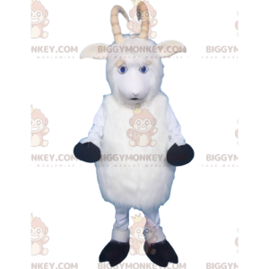 BIGGYMONKEY™ lammas, vuohi, valkoinen pässi sarvilla