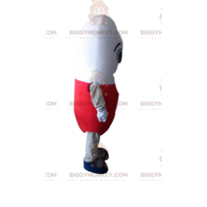 Κόκκινο και άσπρο χάπι στολή μασκότ BIGGYMONKEY™, στολή