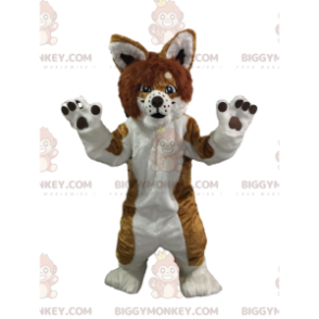 Traje de mascote para cachorro BIGGYMONKEY™ com pelo branco e