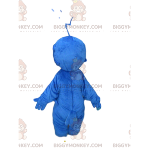 Blauwe en gele vogel BIGGYMONKEY™ mascottekostuum, pluche