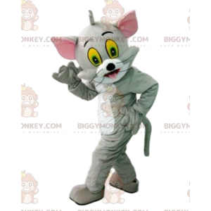 BIGGYMONKEY™ maskotdräkt av den berömda grå katten Tom från den