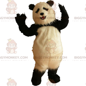 Zeer realistisch panda BIGGYMONKEY™ mascottekostuum, harige