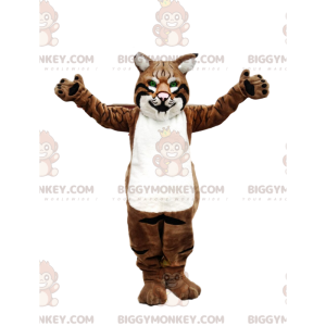 Kostým maskota Puma BIGGYMONKEY™, kostým pumy, kočičí maškarní