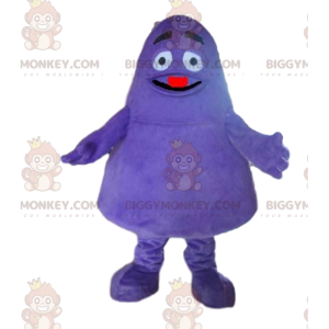Lilla monster BIGGYMONKEY™ maskot kostume, lilla væsen kostume