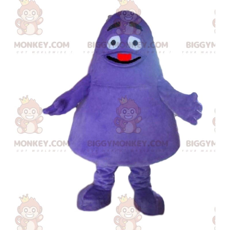 Paars monster BIGGYMONKEY™ mascottekostuum, paars schepsel