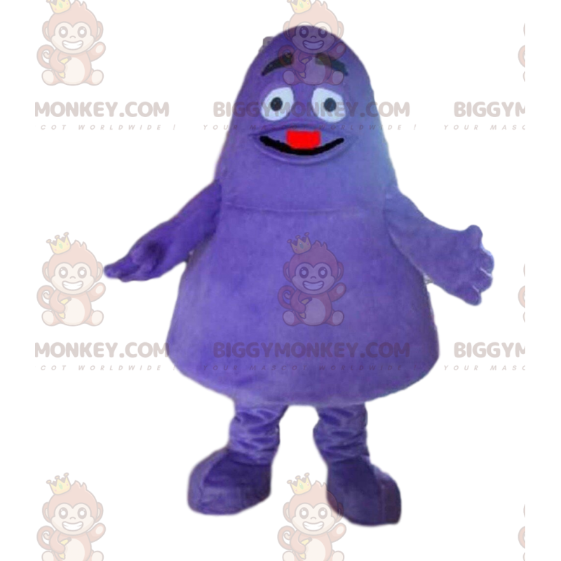 Purppura hirviö BIGGYMONKEY™ maskottiasu, violetti olennon asu