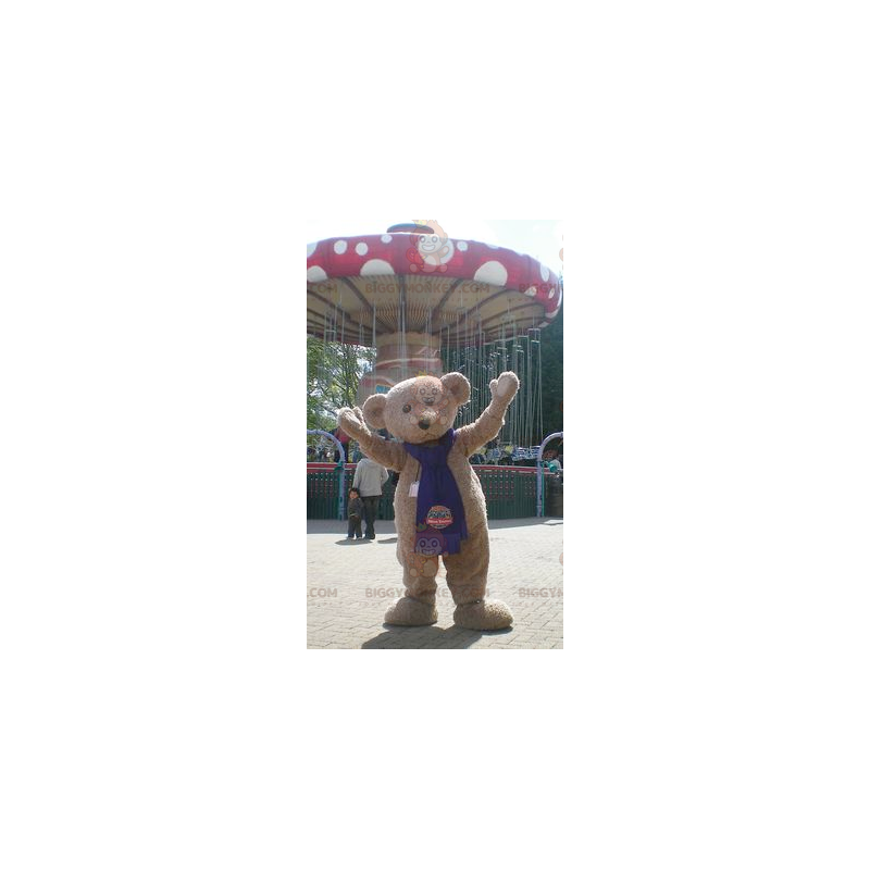 Béžový kostým maskota Teddy BIGGYMONKEY™ – Biggymonkey.com