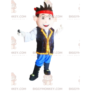 Costume da mascotte da pirata BIGGYMONKEY™, costume da ragazzo