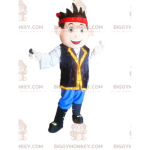 Kostým maskota piráta BIGGYMONKEY™, kostým mladého chlapce –