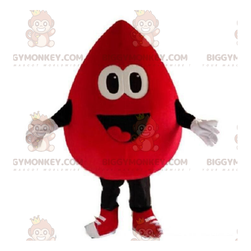 Costume de mascotte BIGGYMONKEY™ de goutte de sang géante