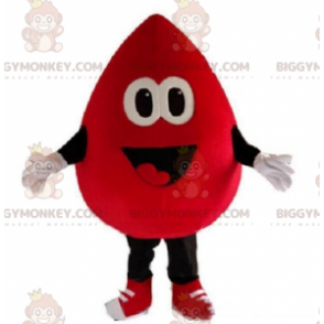 Traje de mascote BIGGYMONKEY™ de gota de sangue gigante