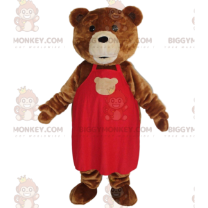 Καφέ αρκουδάκι BIGGYMONKEY™ μασκότ, βελούδινη στολή παιχνιδιών