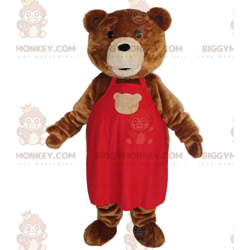 Bruine teddybeer BIGGYMONKEY™ mascottekostuum, knuffelkostuum -