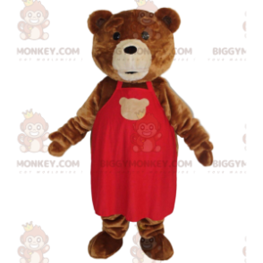 Costume de mascotte BIGGYMONKEY™ de nounours marron, costume de