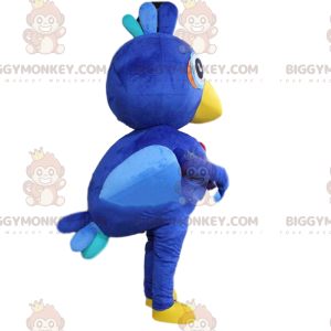 Costume de mascotte BIGGYMONKEY™ d'oiseau bleu géant, costume