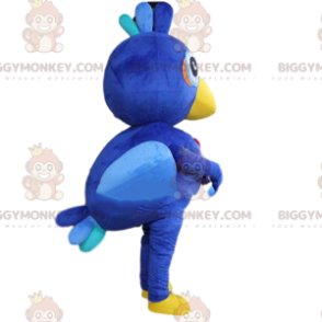 Gigantische blauwe vogel BIGGYMONKEY™ mascottekostuum
