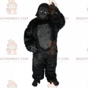 Costume de mascotte BIGGYMONKEY™ de gorille noir, costume de