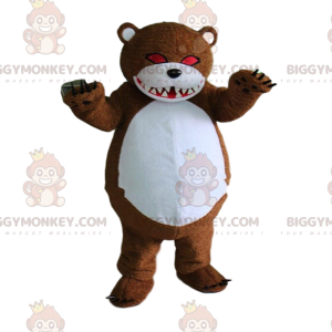 Zombie Teddy BIGGYMONKEY™ Maskotdräkt, Spooky Bear, Halloween -