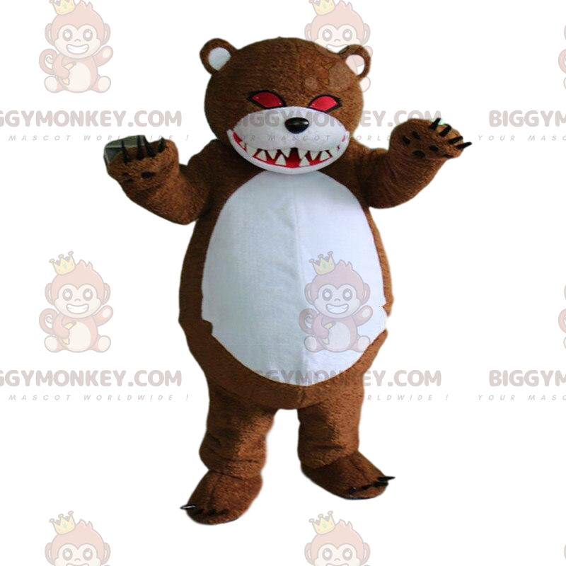 Kostium maskotki Zombie Teddy BIGGYMONKEY™, upiorny miś