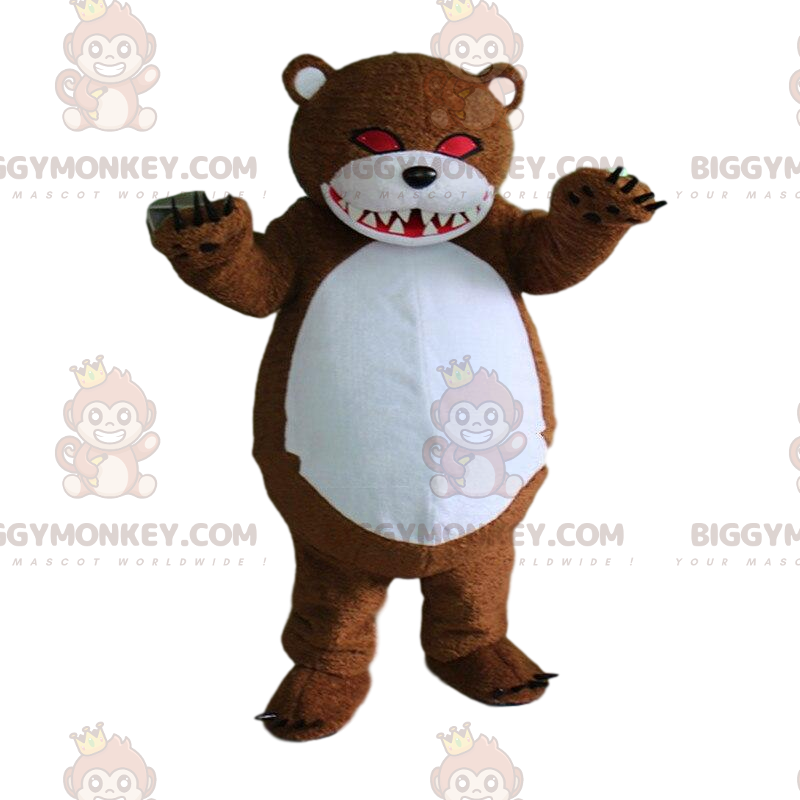 Στολή μασκότ Zombie Teddy BIGGYMONKEY™, απόκοσμη αρκούδα