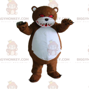 Zombie Teddy BIGGYMONKEY™ maskotkostume, uhyggelig bjørn