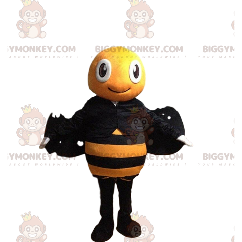 Costume de mascotte BIGGYMONKEY™ d'abeille jaune et noire