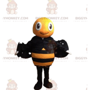 Costume de mascotte BIGGYMONKEY™ d'abeille jaune et noire