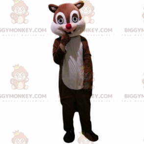 BIGGYMONKEY™ Costume da mascotte scoiattolo marrone cartone