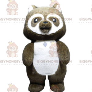 BIGGYMONKEY™ Maskottchenkostüm Teddybär, aufblasbarer Panda