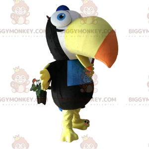 Traje de mascote de tucano gigante BIGGYMONKEY™, fantasia de