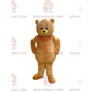 Beige Teddybär BIGGYMONKEY™ Maskottchenkostüm, Teddybärkostüm -