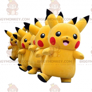 BIGGYMONKEY™ maskotkostume af Pikachu, den berømte gule Pokemon
