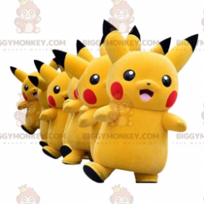 Costume de mascotte BIGGYMONKEY™ de Pikachu, le Pokemon jaune