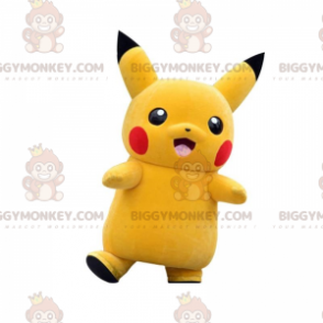 BIGGYMONKEY™ mascottekostuum van Pikachu, de beroemde gele