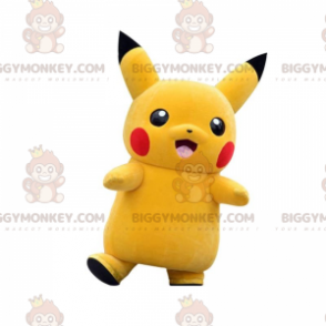 Disfraz de mascota BIGGYMONKEY™ de Pikachu, el famoso Pokémon