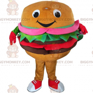 Στολή μασκότ Burger BIGGYMONKEY™, κοστούμι γρήγορου φαγητού
